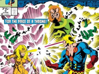 Eternals (1985) #9 cover; pencils and inks, Keith Pollard