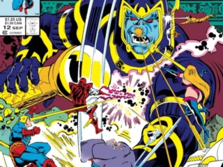 Eternals (1985) #12 cover; pencils, Keith Pollard; inks, Walter Simonson; Chaur