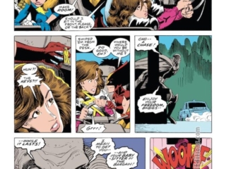 Excalibur: Mojo Mayhem OGN, pg. 28; pencils, Arthur Adams; inks, Terry Austin, Bob Wiacek; X-Babies, Longshot, Major Domo