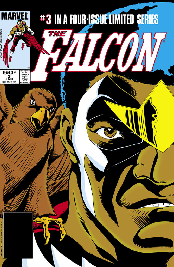 Falcon #3 cover; pencils and inks, Alan Kupperberg, Sam Wilson and Redwing