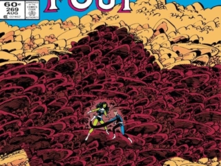 Fantastic Four #269 cover; pencils and inks, John Byrne Fantastic Four #269 cover; pencils and inks, John Byrne; Who is Terminus?, She-Hulk, Mister Fantastic