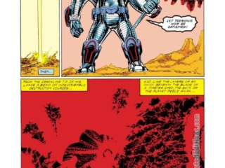 Fantastic Four #270, pg. 14; pencils and inks, John Byrne Fantastic Four #270, pg. 14; pencils and inks, John Byrne; Terminus