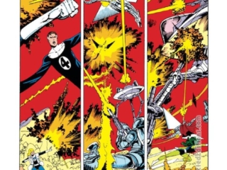 Fantastic Four #273, pg. 17; pencils and inks, John Byrne Fantastic Four #273, pg. 17; pencils and inks, John Byrne; Reed Richards, Mister Fantastic, Cowboys and Idioms