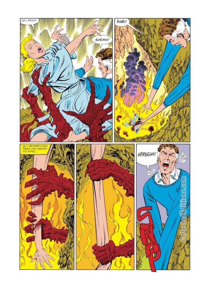 Fantastic Four #276, pg. 15; pencils, John Byrne; inks, Jerry Ordway; Reed Richards, Sue Storm