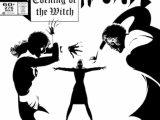 Fantastic Four #276 cover; pencils and inks, John Byrne Fantastic Four #276 cover; pencils and inks, John Byrne; Evening of the Witch, Elspeth Cromwell