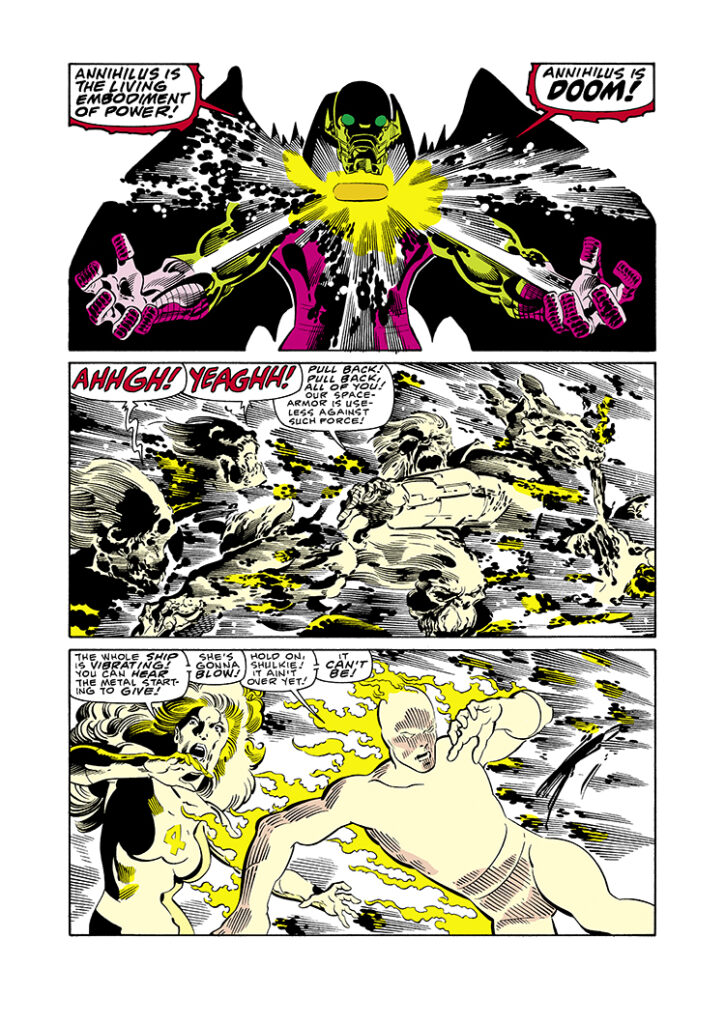 Fantastic Four #290, pg. 12; pencils, John Byrne; inks, Al Gordon; Annihilus