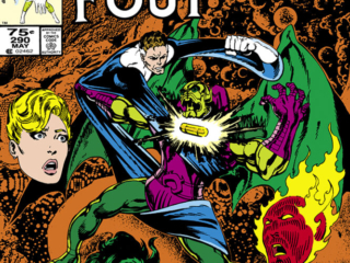 Fantastic Four #290 cover; pencils and inks, John Byrne; Annihilus, She-Hulk, Invisible Woman