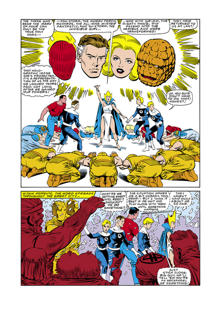 Fantastic Four #294, pg. 14; pencils, Jerry Ordway; inks, Al Gordon; Wyatt Wingfoot, Princess Livia, first appearance