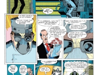 Fantastic Four #358, pg. 68; pencils and inks, Arthur Adams; Hoskous, Latverian Antiquities, The Editor, Doctor Doom