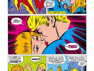 Fantastic Four #118, pg. 4; pencils, John Buscema; innings, Jim Mooney; Crystal, Johnny Storm, Human Torch, the goddess Ixchel