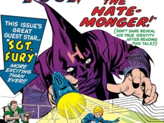 Fantastic Four #21 cover; pencils, Jack KIrby; inks, Paul Reinman; Nick Fury, Sgt. Fury, The Hate-Monger