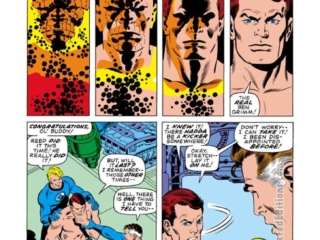 Fantastic Four #107, pg. 4; pencils, John Buscema; inks, Joe Sinnott; Thing transforms to Ben Grimm cure, Reed Richards