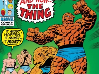 Fantastic Four #107 cover; pencils, John Buscema; inks, Joe Sinnott; And Now The Thing! Ben Grimm transforms to Thing, The Mystery of Janus