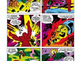 Fantastic Four #109, pg. 11; pencils, John Buscema; inks, Joe Sinnott; Annihilus, Thing, Negative Zone, Human Torch
