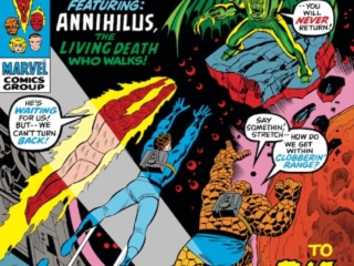 Fantastic Four #109 cover; pencils, John Buscema; inks, Joe Sinnott; Annihilus The Living Death Who Walks; To Die in the Negative Zone