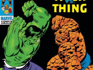 Fantastic Four #112 cover; pencils, John Buscema; inks, Frank Giacoia; Hulk vs. Thing; Bruce Banner/Ben Grimm; Nuff Said