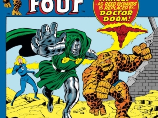 Fantastic Four #116 cover; pencils, John Buscema; inks, Joe Sinnott; Reed Richards is Replaced by Doctor Doom; The Alien The Ally the Armageddon