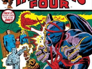 Fantastic Four #135 cover; pencils, John Buscema; inks, Mike Esposito; Dragon Man, Gideon, Medusa's hair