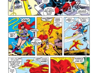 Fantastic Four #136, pg. 12; layouts, John Buscema; pencils and inks, Joe Sinnott; The Wild Ones gang, Gideon, Medusa