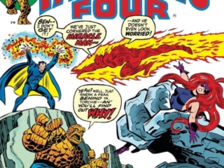 Fantastic Four #138 cover; pencils, John Buscema; inks, Joe Sinnott; Miracle Man; This Way Lies Madness