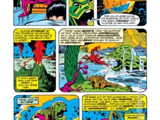 Fantastic Four #140, pg. 14; layouts, John Buscema; pencils and inks, Joe Sinnott; Annihilus, origin, Negative Zone