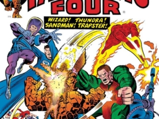 Fantastic Four #148 cover; pencils, Rich Buckler; inks, Joe SinnottFantastic Four #148 cover; pencils, Rich Buckler; inks, Joe Sinnott; Wizard, Thundra, Trapster, Sandman, The Frightful Four Strike Again, Thing