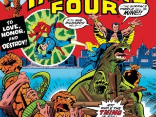 Fantastic Four #149 cover; pencils, Rich Buckler; inks, Joe Sinnott; Prince Namor the Sub-Mariner, To Love Honor and Destroy, The Thing