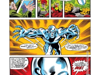 Fantastic Four #155, pg. 6; pencils, Rich Buckler; inks, Joe SinnottFantastic Four #155, pg. 6; pencils, Rich Buckler; inks, Joe Sinnott; Silver Surfer, Medusa