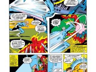 Fantastic Four #158, pg. 9; pencils, Rich Buckler; inks, Joe Sinnott; Quicksilver, Human Torch