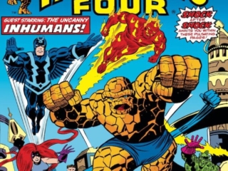 Fantastic Four #159 cover; pencils, Rich Buckler; inks, Joe SinnottFantastic Four #159 cover; pencils, Rich Buckler; inks, Joe Sinnott; Havoc in the Hidden Land, Duo-Tang folder artwork cover, Uncanny Inhumans, Triton