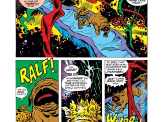 Fantastic Four #160, pg. 11; pencils, John Buscema; inks, Chic Stone; Lockjaw, Ben Grimm, Thing