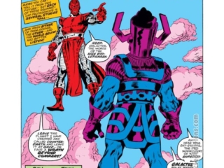 Fantastic Four #175, pg. 1; pencils and inks, John Buscema; When Giants Walk the Sun, Galactus, High Evolutionary