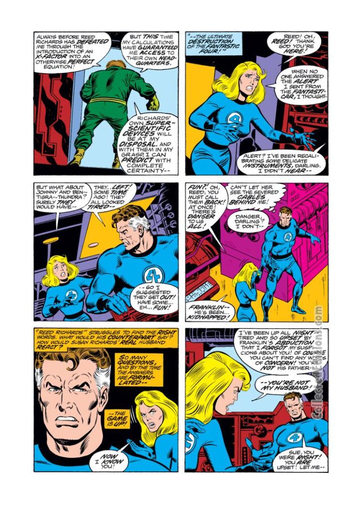 Fantastic Four #182, pg. 13;  layouts, Sal Buscema; pencils and inks, Joe Sinnott; Sue Richards,, Reed Richards
