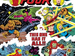 Fantastic Four #183 cover; pencils, George P&eacute;rez; inks, Joe Sinnott; The Brute, Tigra, Thunndra, Annihilus, Negative Zone, This One Has It All