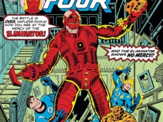 Fantastic Four #184 cover; pencils, George P&eacute;rez; inks, Joe Sinnott; The Eliminator, first appearance
