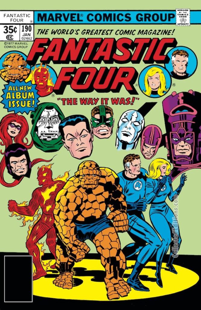 Fantastic Four #190 cover; pencils, Jack Kirby; inks, Frank Giacoia; The Way It Was