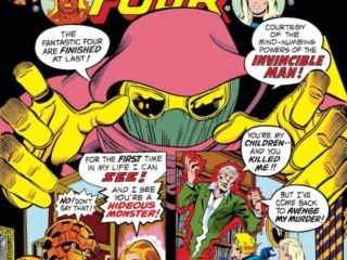 Fantastic Four #196 cover; pencils, George P&eacute;rez; inks, Pablo Marcos; Invincible Man, Alicia Masters, Sue Storm