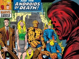 Fantastic Four #96 cover; pencils, Jack Kirby; inks, John Verpoorten; The Mad Thinker and His Androids of DeathFantastic Four #96 cover; pencils, Jack Kirby; inks, John Verpoorten; The Mad Thinker and His Androids of Death