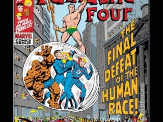 Fantastic Four Annual #8 cover; pencils, John Romita Sr.; inks, John Verpoorten; Sub-Mariner, the Final Defeat of the Human Race, Namor