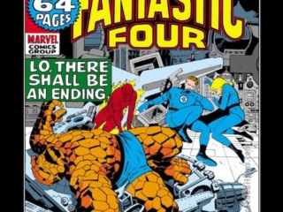 Fantastic Four Annual #9 cover; pencils, Jack Kirby; inks, Vince Colletta; Lo There Shall be an Ending, King-Size Special, Reprint issue