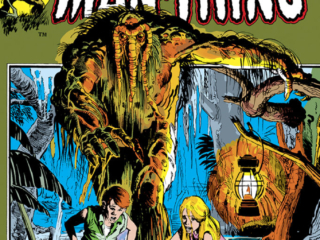 Fear #11 cover; pencils and inks, Neal Adams; Adventure Into, Man-Thing, The Haunter of the Swamp, pentagram, Jennifer Kale, Andrew Kale, Ted Sallis