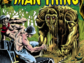 Fear #16 cover; pencils and inks, Frank Brunner; Adventure Into, Man-Thing, Everglades Swamp, Ted Sallis