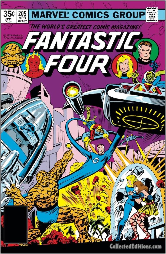 Fantastic Four #205 cover; pencils, Keith Pollard; inks, Joe Sinnott