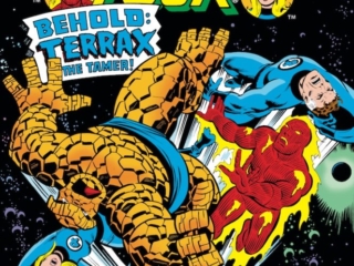 Fantastic Four #211 cover; pencils, John Byrne; inks, Joe Sinnott; Terrax