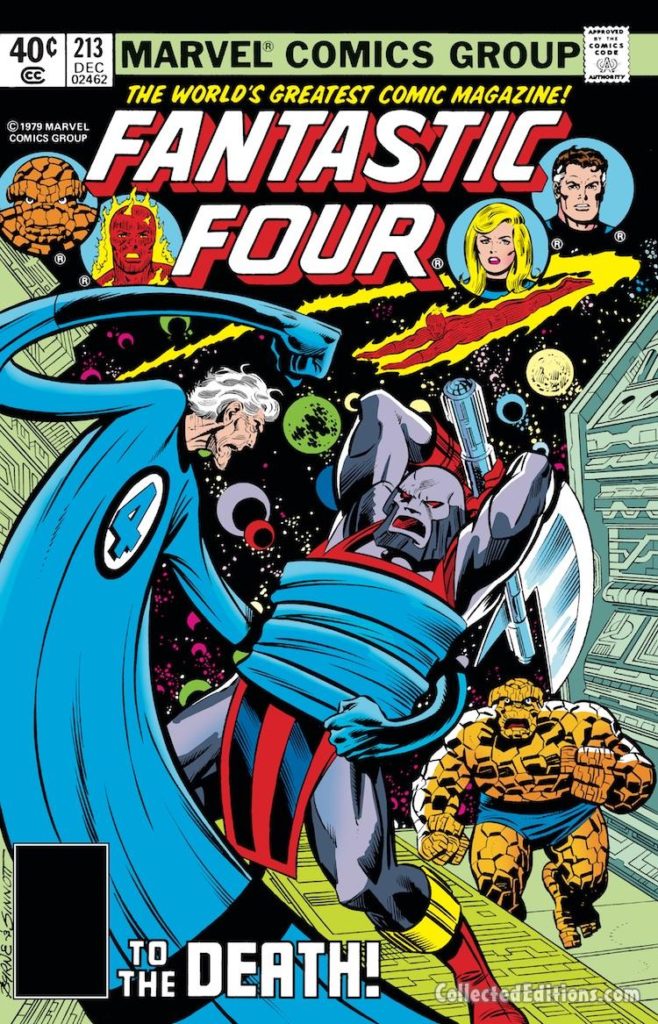 Fantastic Four #213 cover; pencils, John Byrne; inks, Joe Sinnott; Terrax