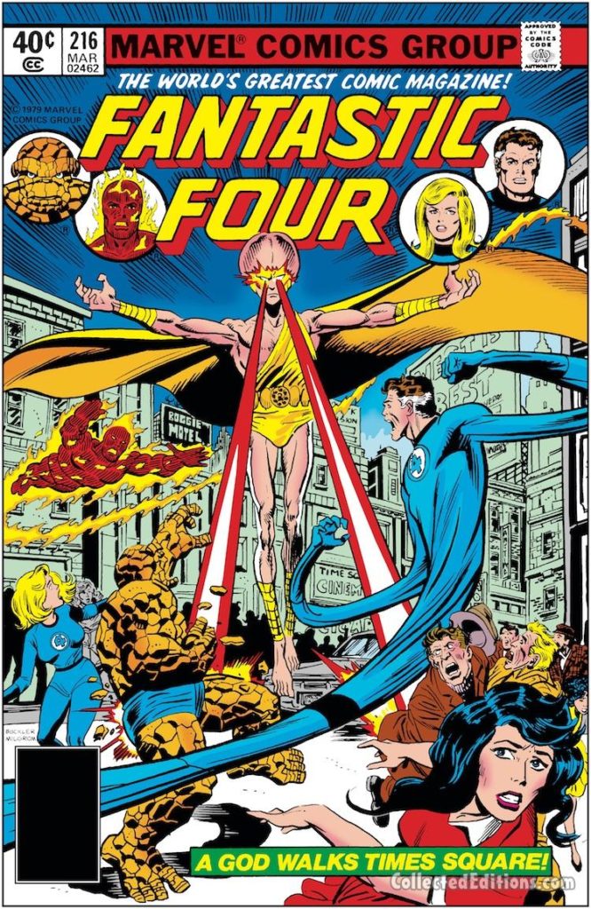 Fantastic Four #216 cover; pencils, Rich Buckler; inks, Al Milgrom