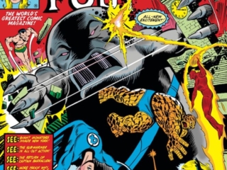 Fantastic Four #219 cover; pencils, Bill Sienkiewicz; inks, Joe Sinnott