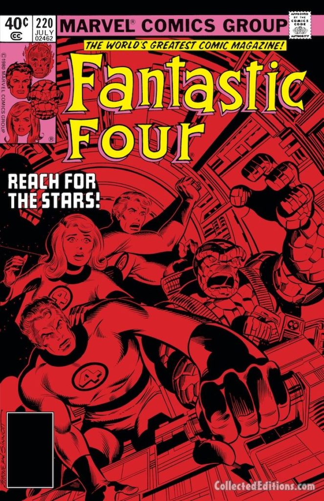 Fantastic Four #220 cover; pencils, John Byrne; inks, Joe Sinnott
