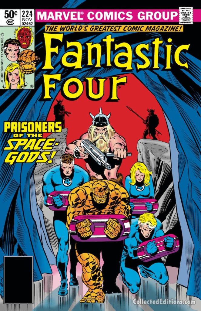 Fantastic Four #224 cover; pencils, Bill Sienkiewicz; inks, Joe Sinnott