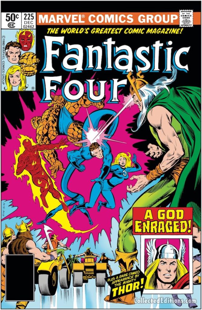 Fantastic Four #225 cover; pencils, Bill Sienkiewicz; inks, Joe Sinnott